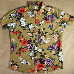 Men’s  Goodthreads slim-fit short-sleeve printed poplin shirt